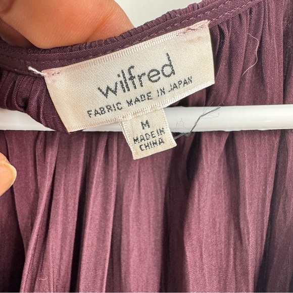 Wilfred Purple Sleeveless V-Neck Mini Dress size M - Picture 2 of 8